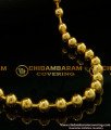SHN037 - 18 Inches Beautiful Shiny Gold Balls Short Chain Design One Gram Gold Plated Chain Online
