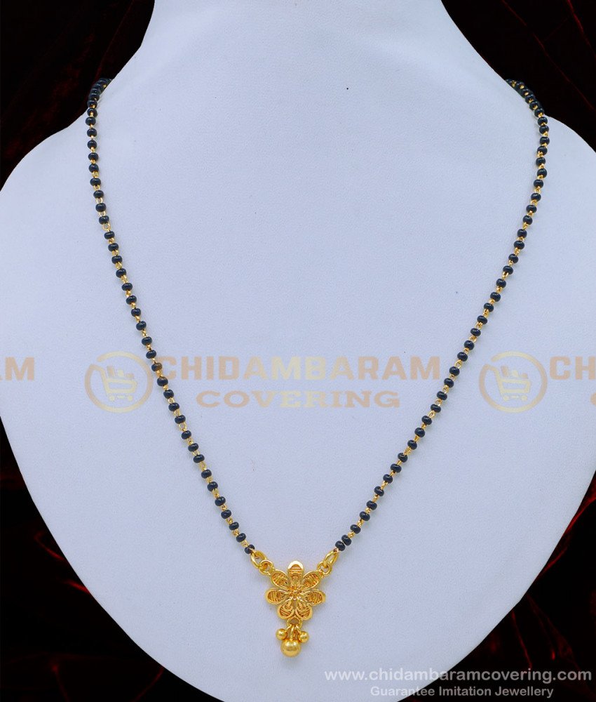 black beads chain, short mangalsutra, gold mangalsutra, new model mangalsutra, traditional mangalsutra, 