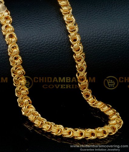 SHN107 - Trendy Mens Heavy Gold Chain Design Original Gold Plated Jewelry 