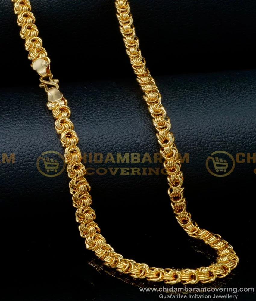 Buy Trendy Mens Heavy Gold Chain Design Original Gold Plated Jewelry