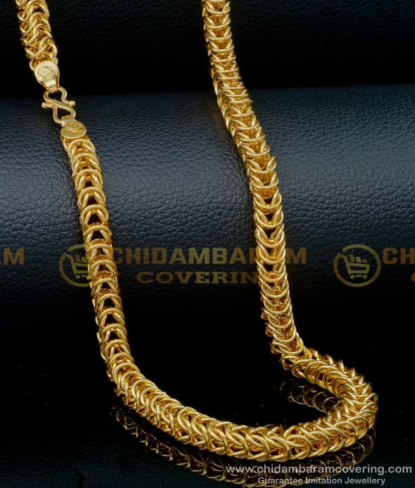 Buy One Gram Gold Heavy Gold Chain Design Cuban Link Chain for Men