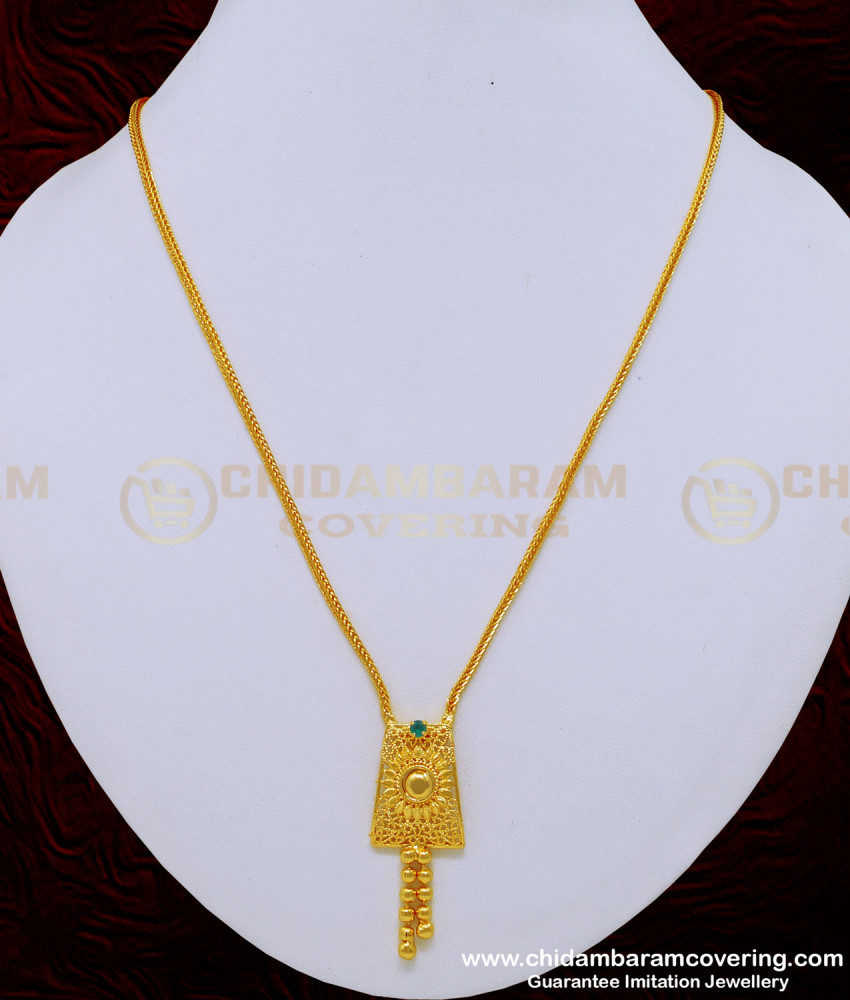 gold covering jewellery, white stone dollar chain, gold locket design,