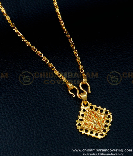 SCHN346 - Gold Design Small Dollar Chain New Model Imitation Jewellery Online