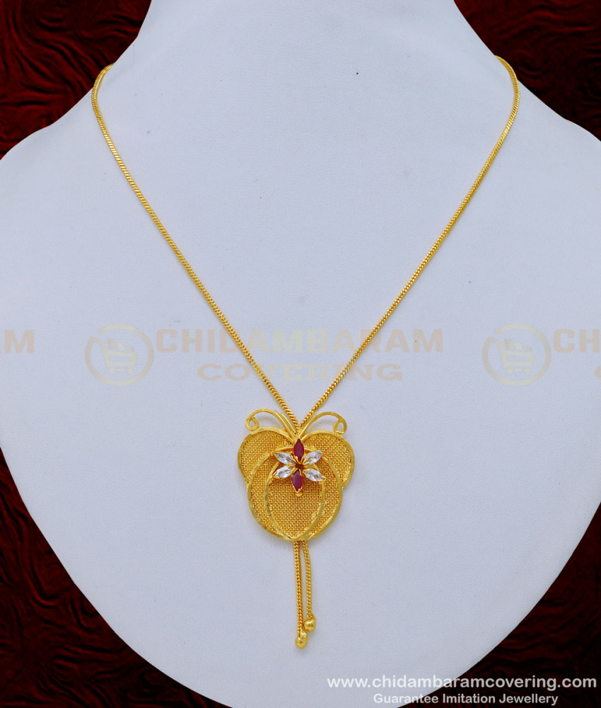 gold covering jewellery, white stone dollar chain, gold locket design, one gram gold short chain, gold plated dollar chain, pendant chain, 