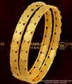 BNG052 - 2.6 Size South Indian Style Traditional Gold Plated Lakshmi Coin Kasu Bangles Online Shopping 