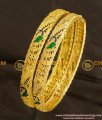 BNG078 - 2.8 Size High Quality Peacock Design Enamel Bangles for Women