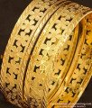 BNG120 - 2.8 Size High Quality Party Wear Floral Design Flat Bangles Design Online 