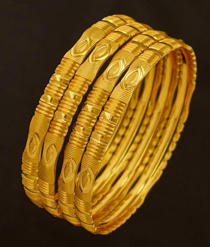BNG192 - 2.4 Size Bridal Wear Light Weight Non Guarantee Set Of 4 Pieces Designer Bangle Buy Online