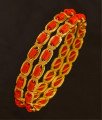 BNG199 - 2.8 Size Traditional Coral Bangles Designs Dye Gold Bangles Buy Online