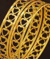 BNG205 - 2.4 Size Modern Light Weight Gold Bangles Designs Latest Heart Shape Bangles for Girls 