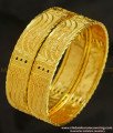 BNG219 - 2.8 Size Indian Bridal Gold Look Broad Plain Bangles Design Gold Plated Jewellery