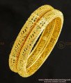 BNG255 - 2.6 Size Bridal Wear Gold Look Bangles Design Gold Plated Jewellery Online