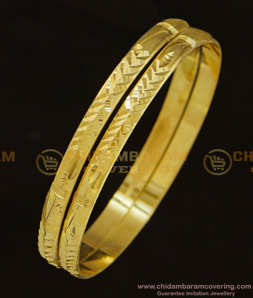 BNG323 - 2.8 Size Pure Impon Jewellery Light Weight Daily Wear Panchaloha Bangles 