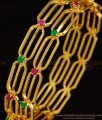 BNG325 - 2.6 Size New Gold Plated Light Weight Ad Stone Bangles Designs Online