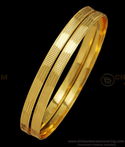 BNG408 - 2.6 Gold Bangles Design 1 Gram Gold Daily Wear Guaranteed Bangles for Women 