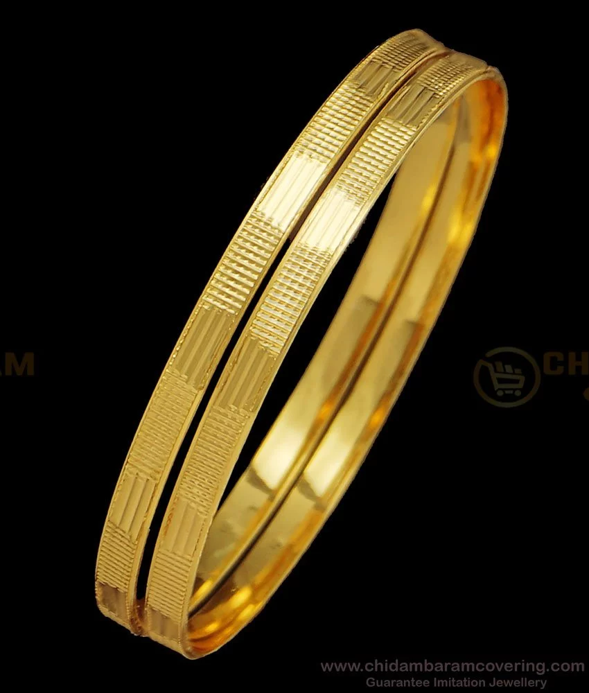 Buy Gold Bangles Design 1 Gram Gold Daily Wear Guaranteed Bangles ...