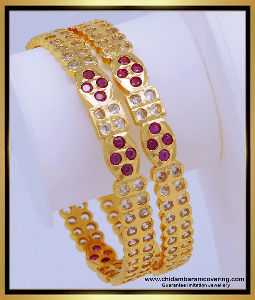Salem Special Impon Valayal Handmade Gold Bangles Designs Online B25636