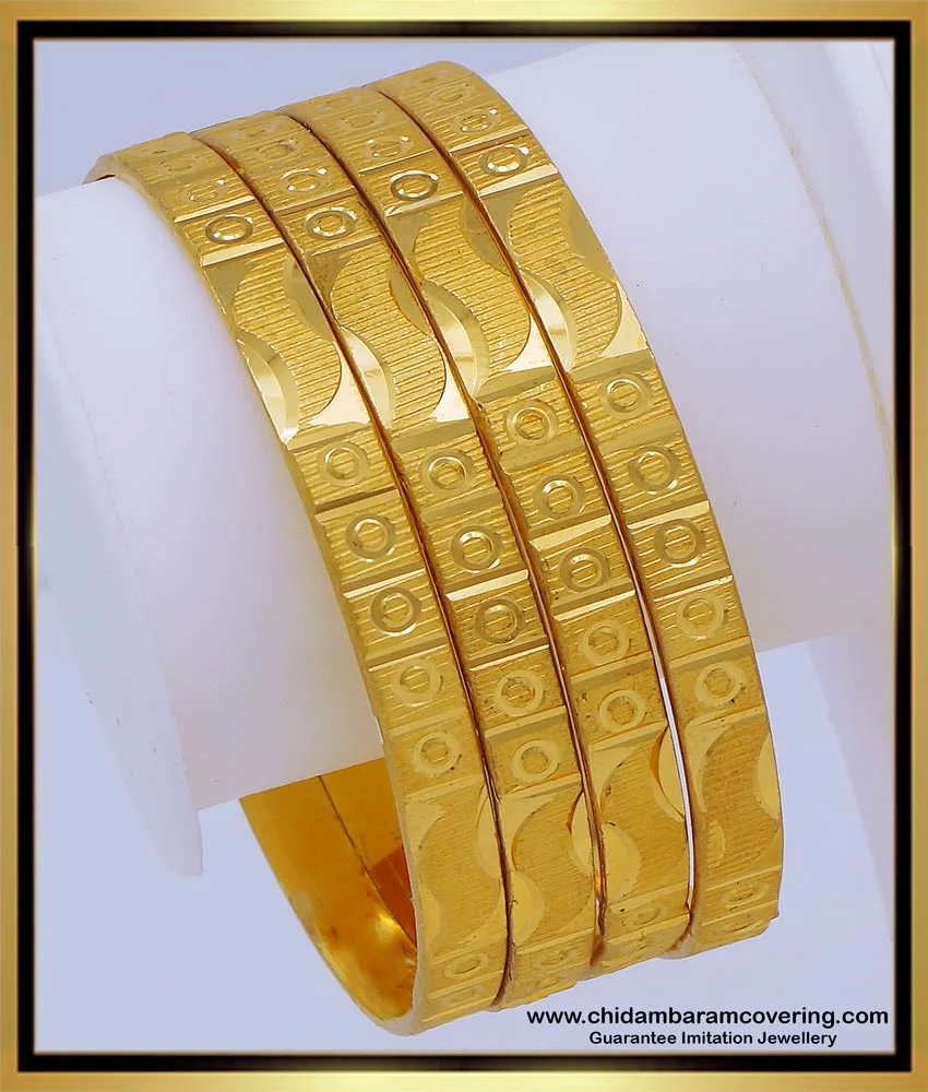 Buy Latest Light Weight Gold Bangles Designs with Price Online