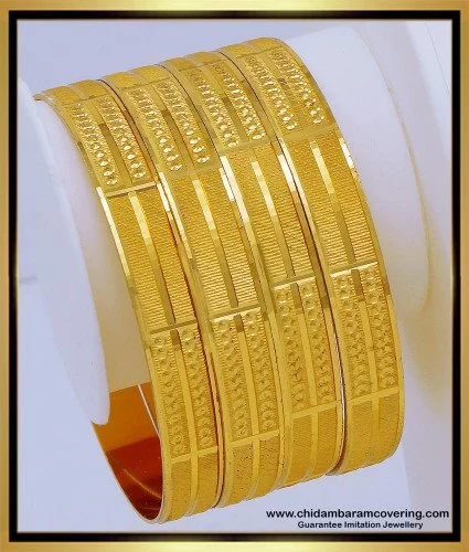 bng637 2.4 size new model bridal wear gold design gold plated bangles set 1