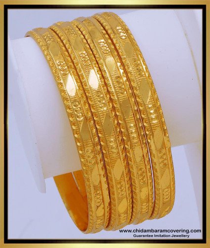 BNG661 - 2.4 Size Gold Model Covering Bangles Online Shopping