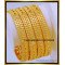 BNG735 - 2.8 Size Bridal Wear Designer Gold Plated Bangles for Daily Use 