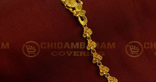 Gold Flower Pin Lock Bracelet - Hello My Love