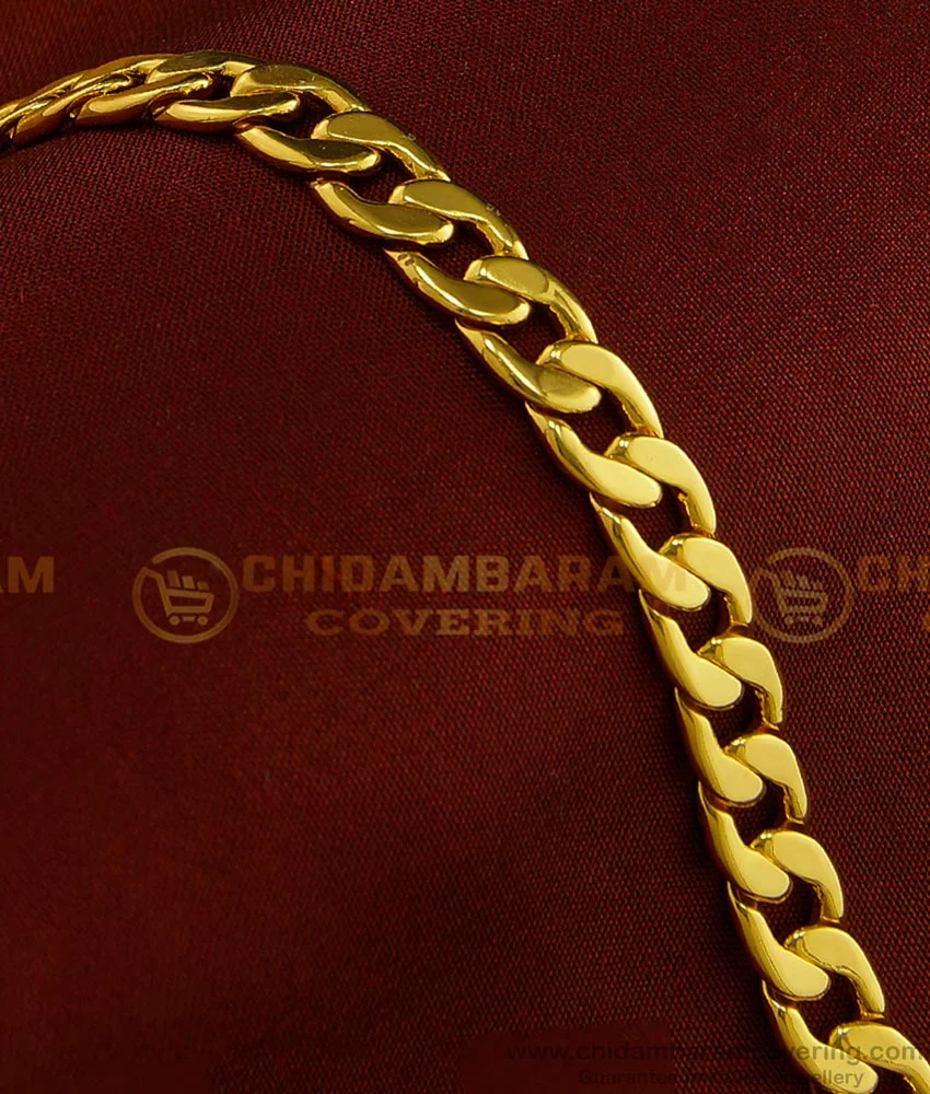 Buy Gents Bracelet One Gram Gold Plated Bracelet Design Gold Hand Chain ...