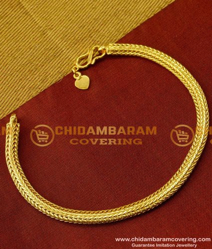 BCT019 - 1 Gram Gold Chain Hand Bracelet for Men Low Price Buy Online