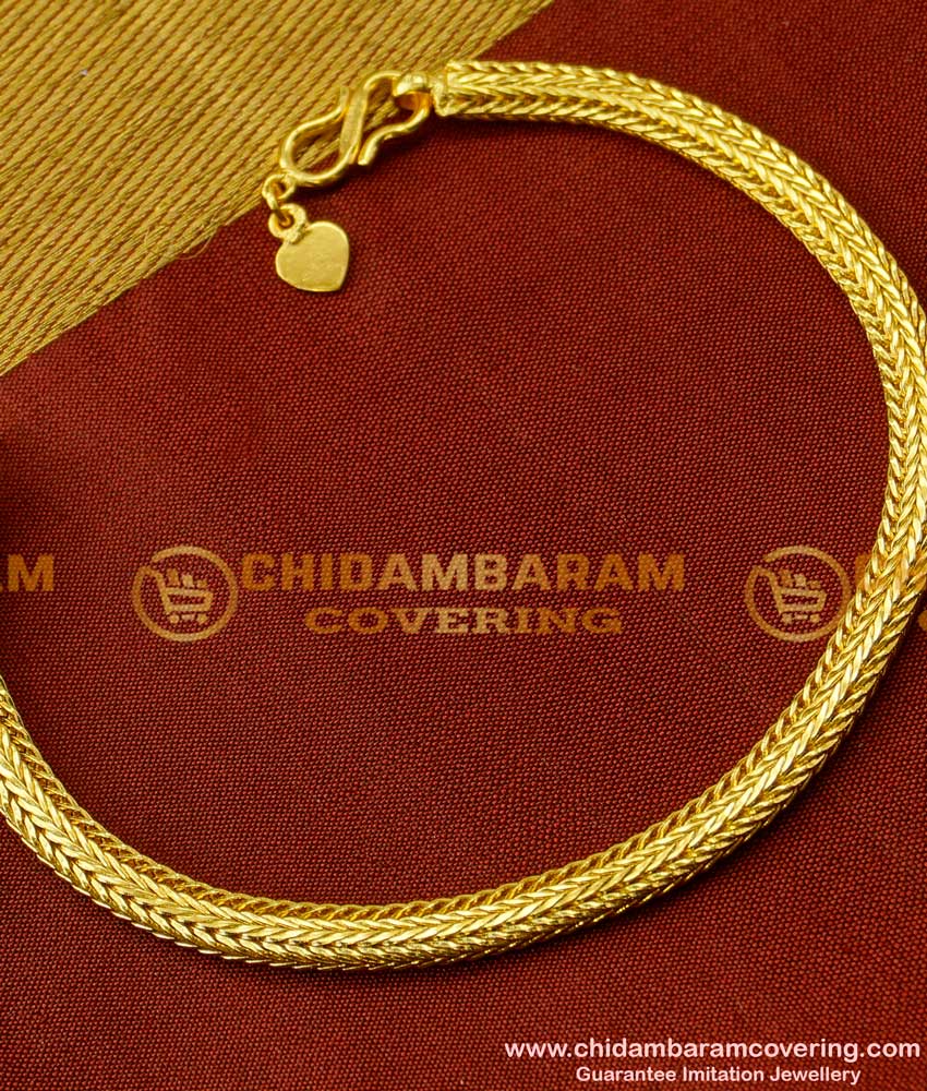 BCT019 - 1 Gram Gold Chain Hand Bracelet for Men Low Price Buy Online