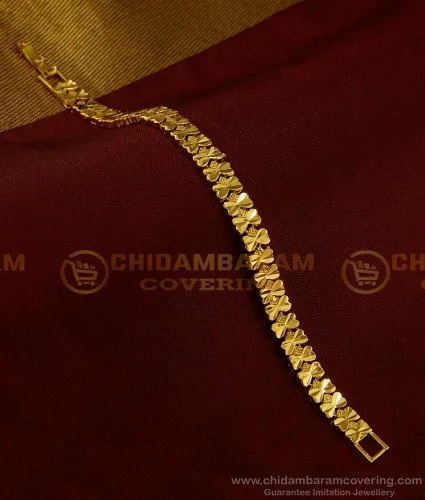 Buy Gold Design Link Chain 1 Gram Gold Bracelet for Men