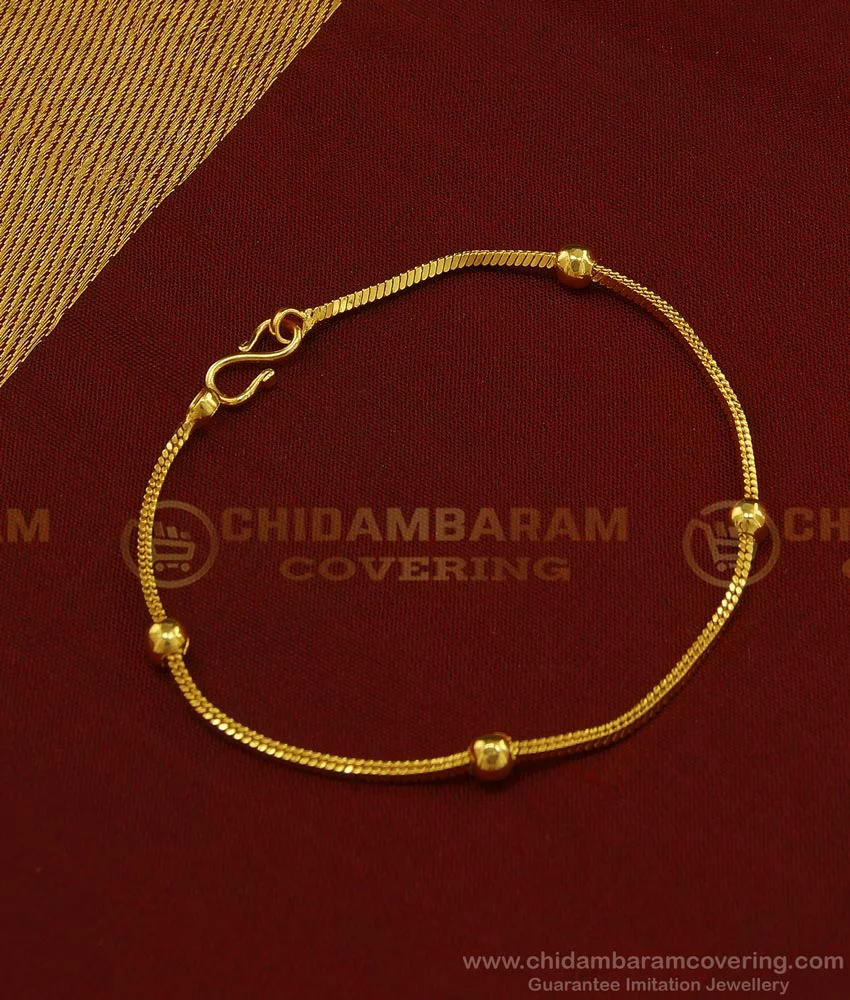 Showroom of One gram gold plated singapore bracelet mga - bre0011 | Jewelxy  - 104208