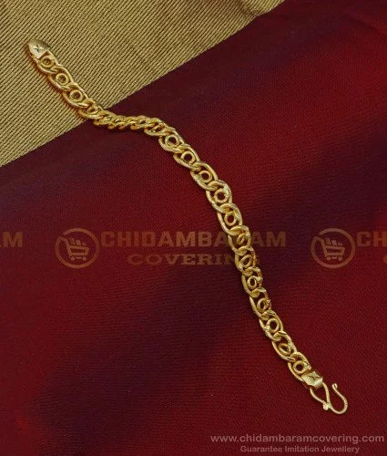 1 Gram Gold Plated Glittering Design Glamorous Design Bracelet For Men -  Style C497 – Soni Fashion®