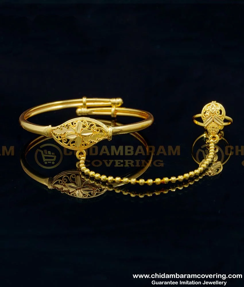Ring Hand Chain Luxury Shiny Adjustable Finger Ring Bracelet
