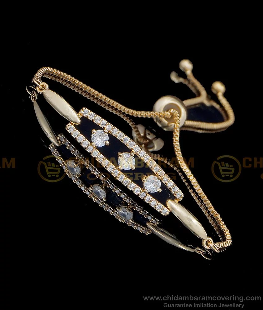 Gold Plated Twisted Chain Silver Bracelet - Gem O Sparkle