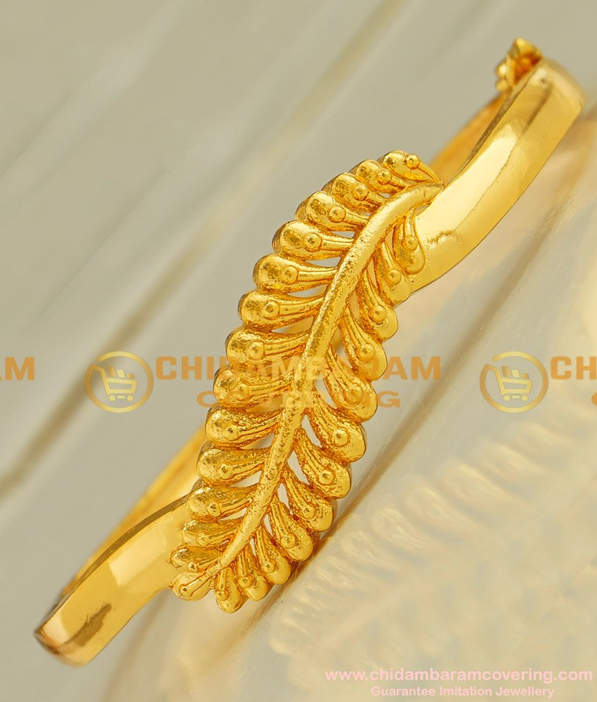BCT32 - 2-6 Most Beautiful Leaf Shape Gold Bracelet Design Buy Online Shopping 