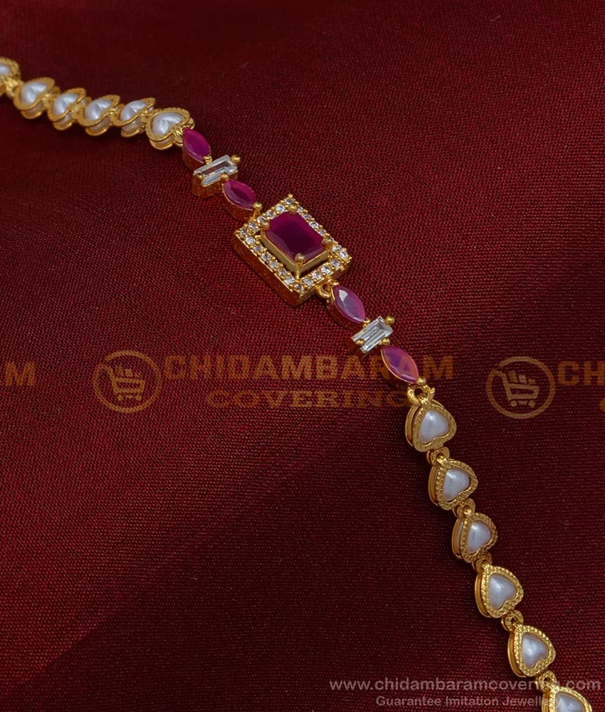 Girls Christening Gifts | Cream Pearl Bracelet with Heart –  Christeninggowns.com