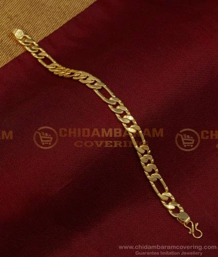 bct344 traditional gold design link chain gold covering men wedding bracelet design 1