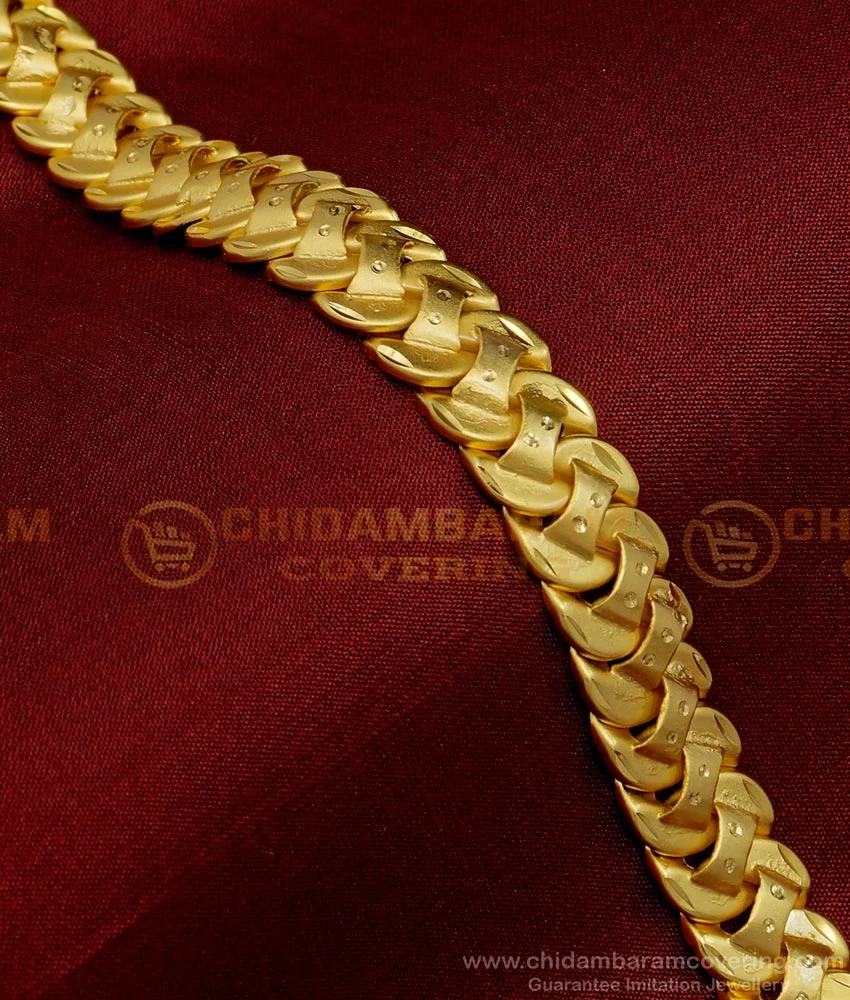 Buy Trendy Real Gold Look First Quality Gold Forming Hand Chain Bracelet  Design