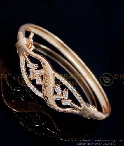 18K snake pattern diamond bracelet - Shop Molasses Bracelets - Pinkoi