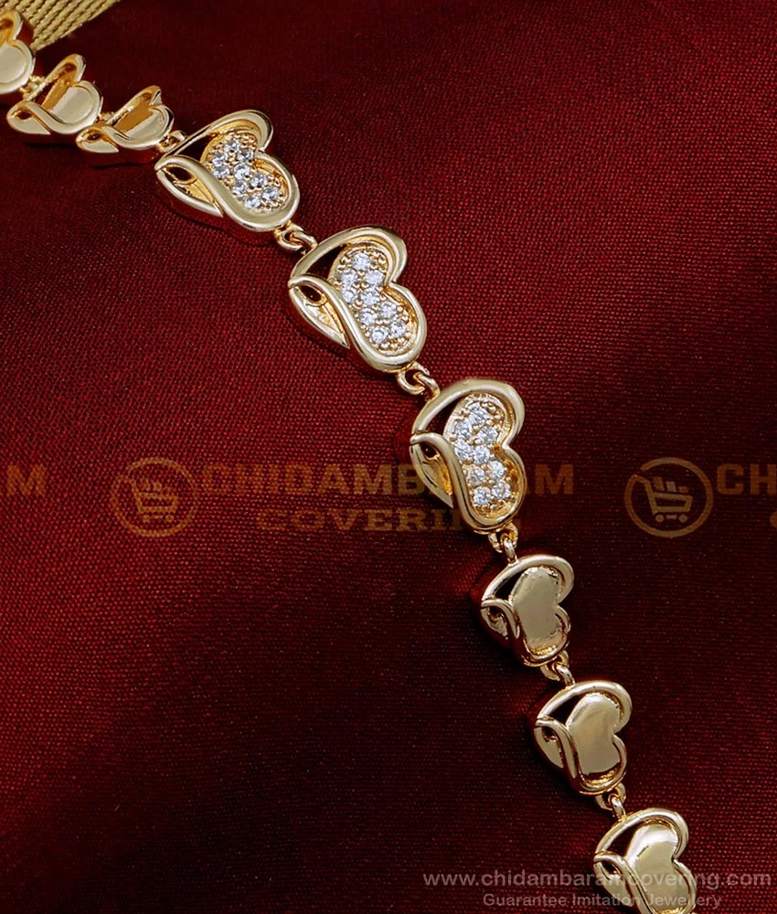 Triple Sapphire Heart and Diamond Gem ID Bracelet – M. Spalten