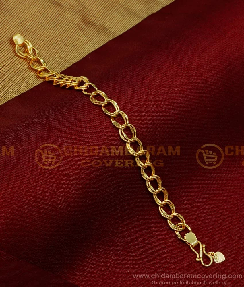 14k Two Tone Hand Made Gold Bracelet 8.3mm Wide 8 Inches | Sarraf.com