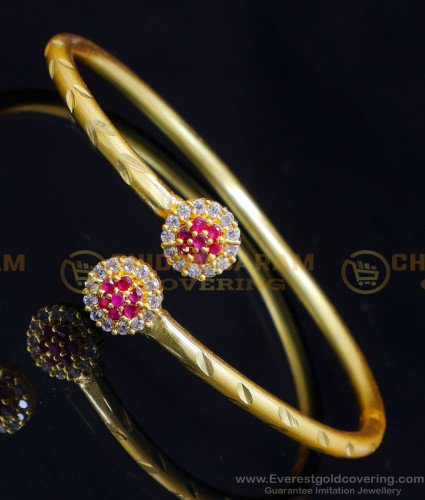 BCT458 - Gold Design Diamond Stone Adjustable Bracelet for Women