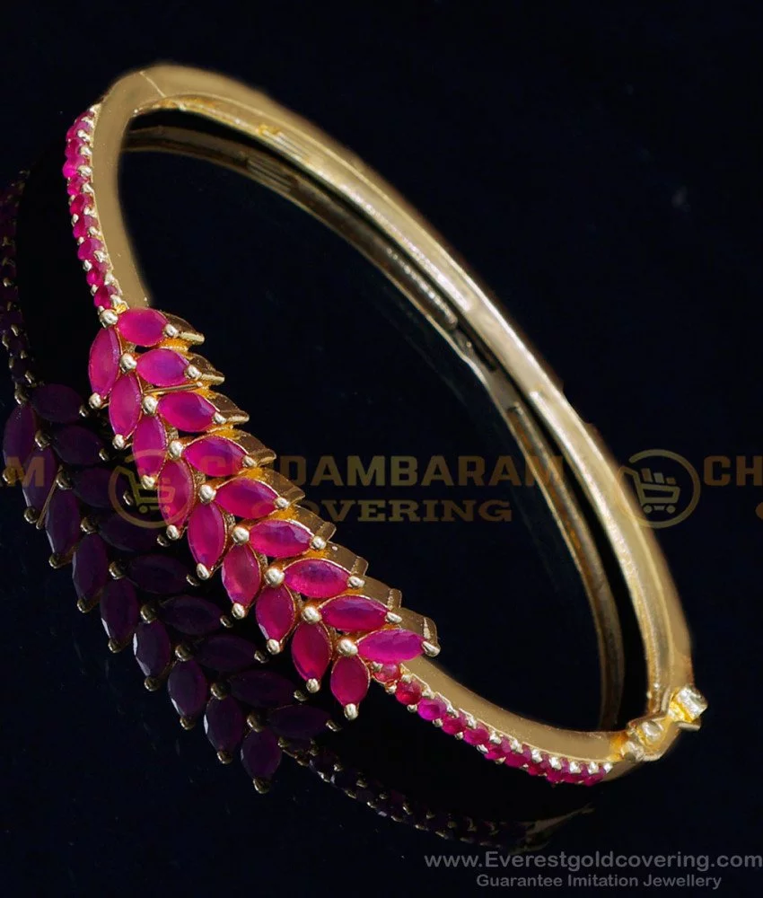 1 gram gold plated bracelet with unique indian design ethnic traditional  piece | eBay