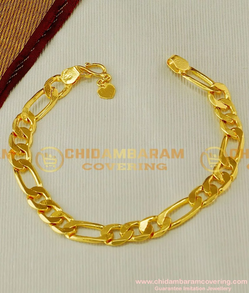 Buy Gold Style Bracelet Design Men Wedding Jewellery Collections ...