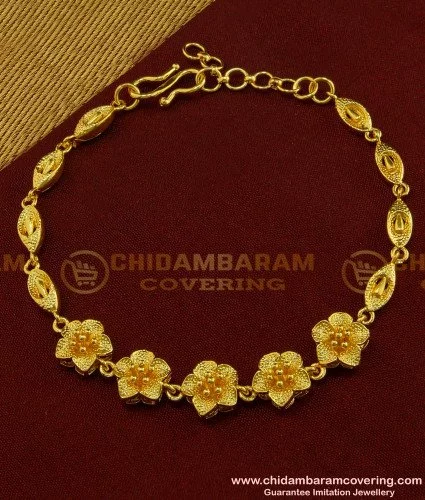 Modern shape Gold plated Lion face Bracelet RJ-BR-105 – Rudraksh Art  Jewellery