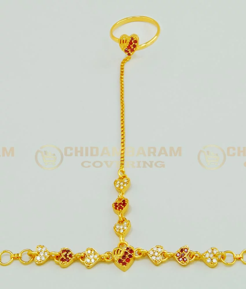 Gold Bracelet With Diamond Studded