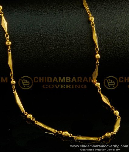 CHN149 - Latest Chain Collection One Gram Gold Plated Designer Daily Wear Chain for Ladies 