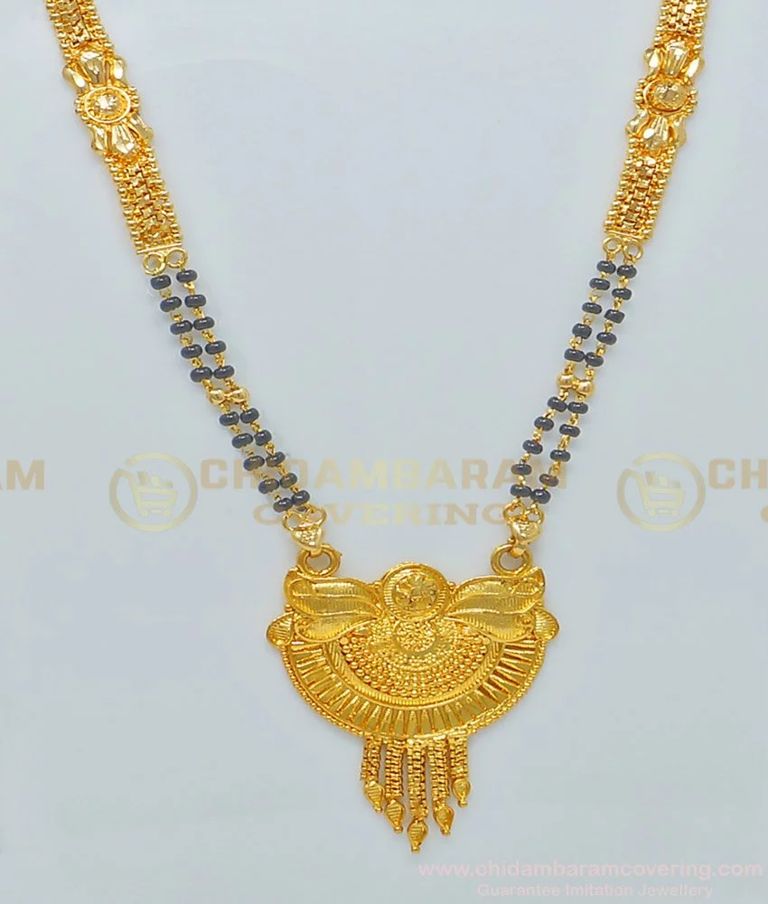 Buy One Gram Gold Real Gold Design Daily Wear Gold Traditional North Indian  Hindu Mangalsutra Online Shopping