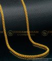 CHN230-LG - 30 Inches Long Simple Light Weight One Gram Gold Long Chain Designs for Regular Use  