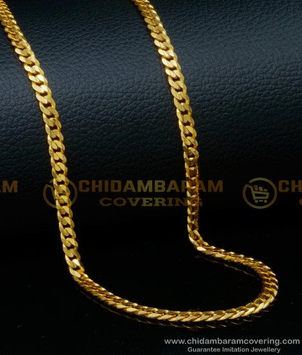 CHN262 - Traditional Gold Design Gold Plated Chain with Guarantee 
